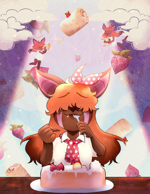 My illustration for the &quot;Fruity Flavours&quot; Zine [2023]